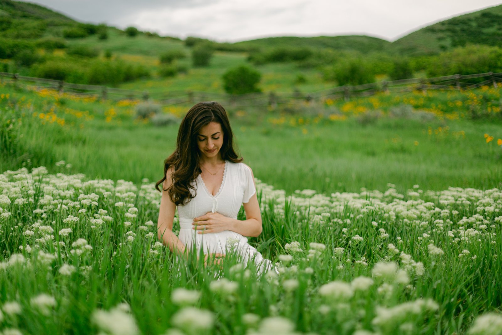 Geneva’s Wildflower Maternity Session in Park City