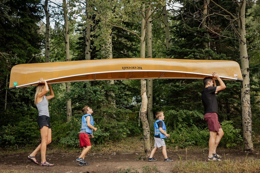 Carney Family Photo Session at a Utah mountain lake